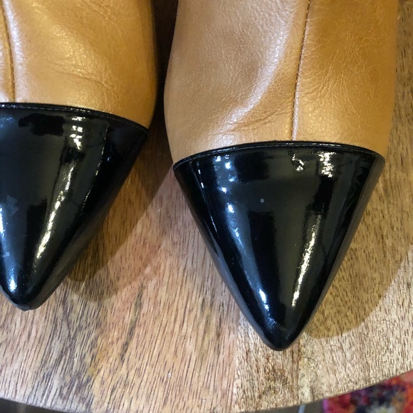 Beyond Skin Colleen Camel & Black Vegan Ankle Boot - Picture 3 of 12